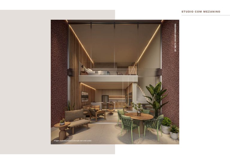 img 1 - studio com mezanino