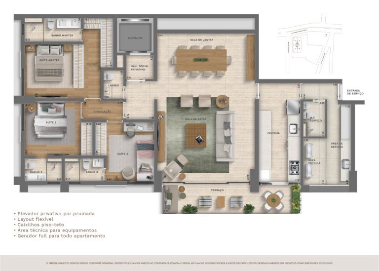 residence planta 1 the club jardim guedala