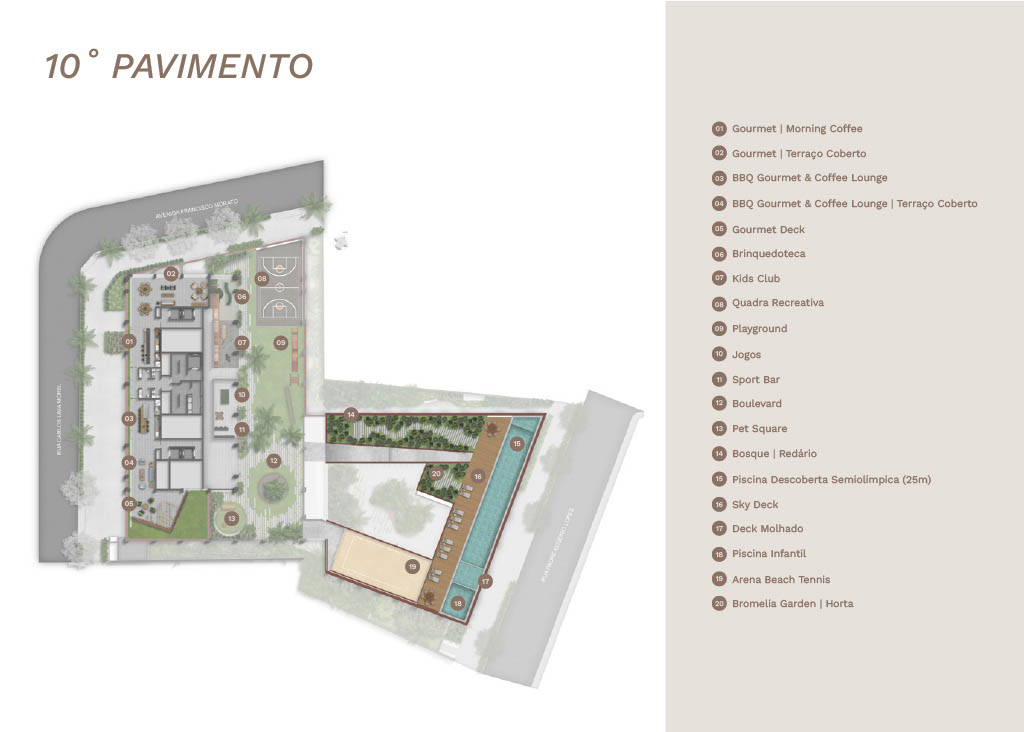 10° pavimento lazer